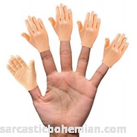 Daily Portable LLC Tiny Hands HighFive 10 Pack Flat Hand Style Mini Hand Puppet Right Hands Only B07HR8P337